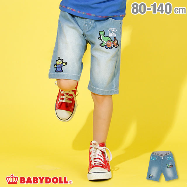 30 Off Sale ディズニー キャラクターデニムハーフパンツ 2141k 80cm デニム ボトムス Babydoll ベビードール オンラインショップ 子供服 通販 公式
