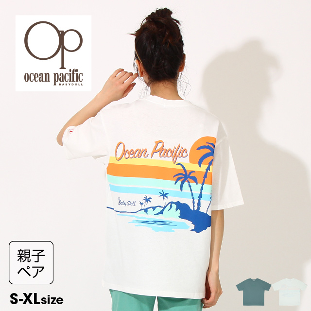 【ネコポス】対応可 4/18NEW 親子お揃い Ocean Pacific バックプリントTシャツ 6738A