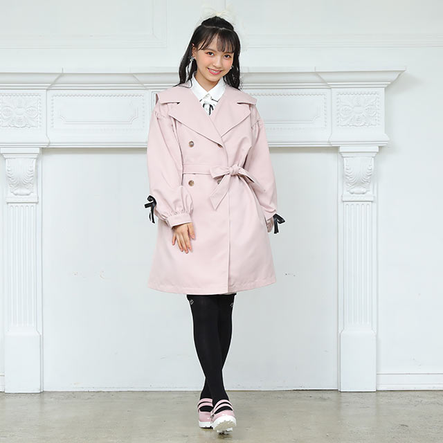 OUTLET】30%OFF SALE PINKHUNT セーラーカラートレンチコートアウター