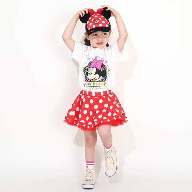 総柄ボリュームスカート 7918K(80cm レッド): ボトムス| 子供服