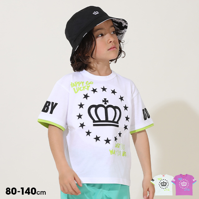 3/22NEW エンボスTシャツ 9357K(80cm ホワイト): トップス| 子供服 