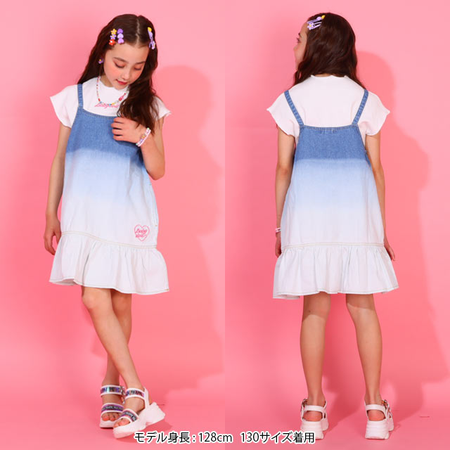4/21NEW Tシャツ&ワンピースセット 0510K(90cm デニム 4/21NEW Tシャツ&ワンピースセット 0510K(90cm デニム