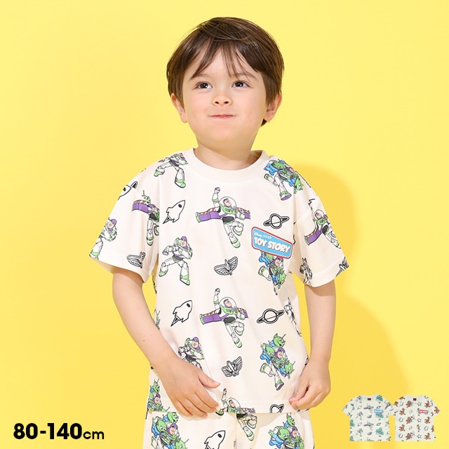 5/21NEW ディズニー トイ・ストーリー メッシュ総柄Tシャツ 0570K (ボトムス別売り)