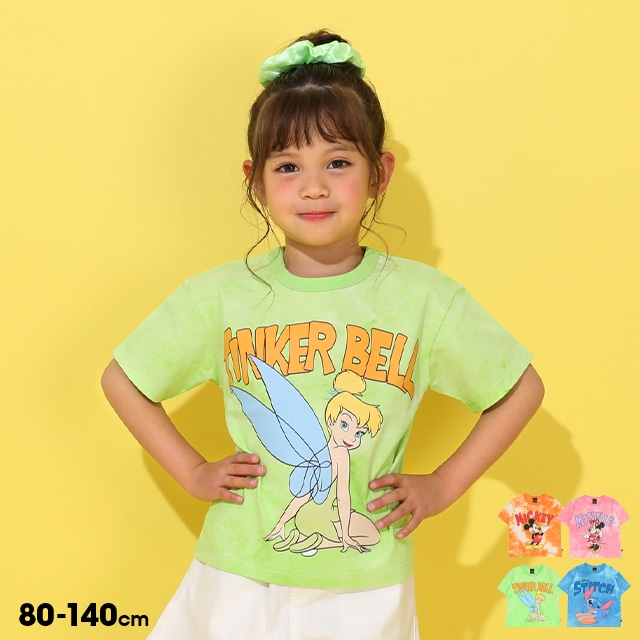 【ネコポス】対応可 5/21NEW ディズニー タイダイキャラクターTシャツ 0578K