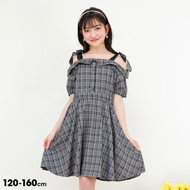 5/21NEW PINKHUNT リボンショルダーワンピース 0699K