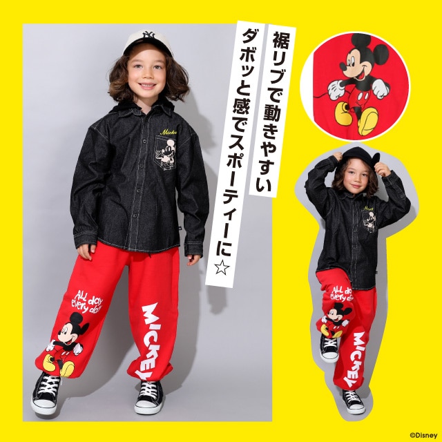 8/4NEW ディズニー キャラクターロングパンツ 0766K(80cm