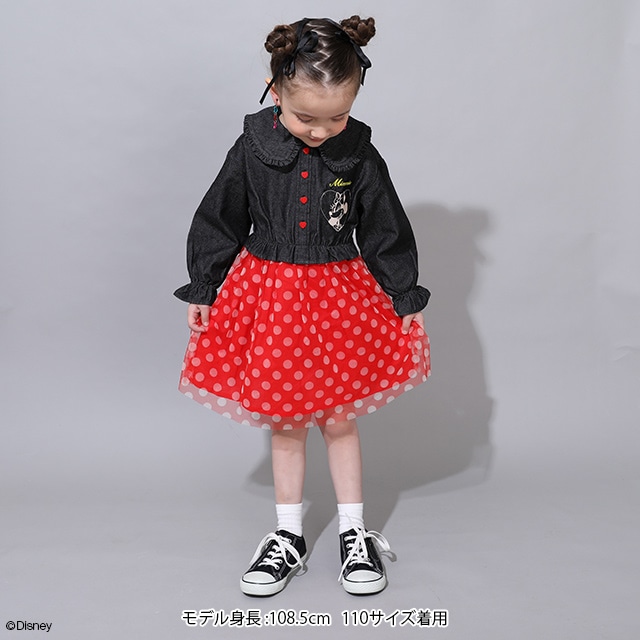 VIP★RED VALENTINO デニム シャツワンピース ドットチュール RED VALENTINO(レッドヴァレンティノ) ワンピース