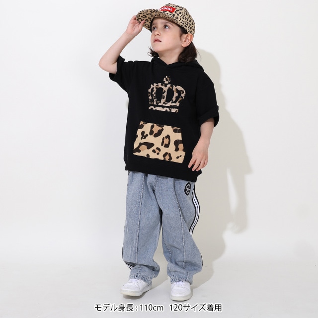 Yさん専用　BARKER バーカー　鞆ゑ　ともえ セット金額 8/29NEW 親子お揃い アニマルサガラロゴ五分袖パーカー 0850K