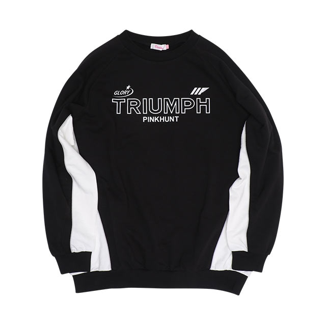Jun.K　グッズ　トレーナー 8/8NEW PINKHUNT ゆったりシルエットゲームトレーナー 0880K
