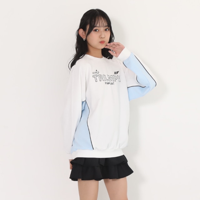8/8NEW PINKHUNT ゆったりシルエットゲームトレーナー 0880K