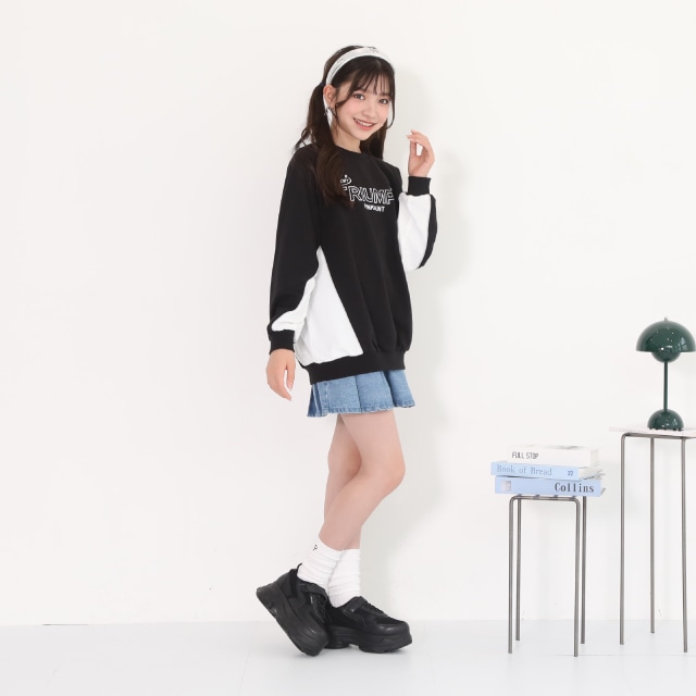 Jun.K　グッズ　トレーナー 8/8NEW PINKHUNT ゆったりシルエットゲームトレーナー 0880K