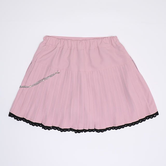 8/20NEW PINKHUNT チェーン付きプリーツスカート 0887K