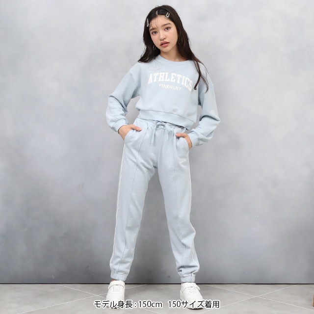 9/12NEW PINKHUNT パイピングラインスウェットロングパンツ
