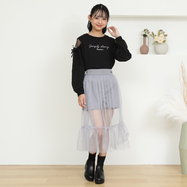 2324最新★新品未使用★Picture希少Suite幼児用ウェア正規品 9/24NEW PINKHUNT 肩チュール切り替えトレーナー 0964K(120cm