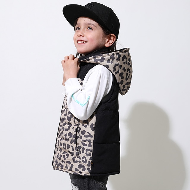 キャシャレル babyjane Cacharel 花柄 リバーシブル 中綿ベスト キャシャレル babyjane Cacharel 花柄 リバーシブル 中綿ベスト