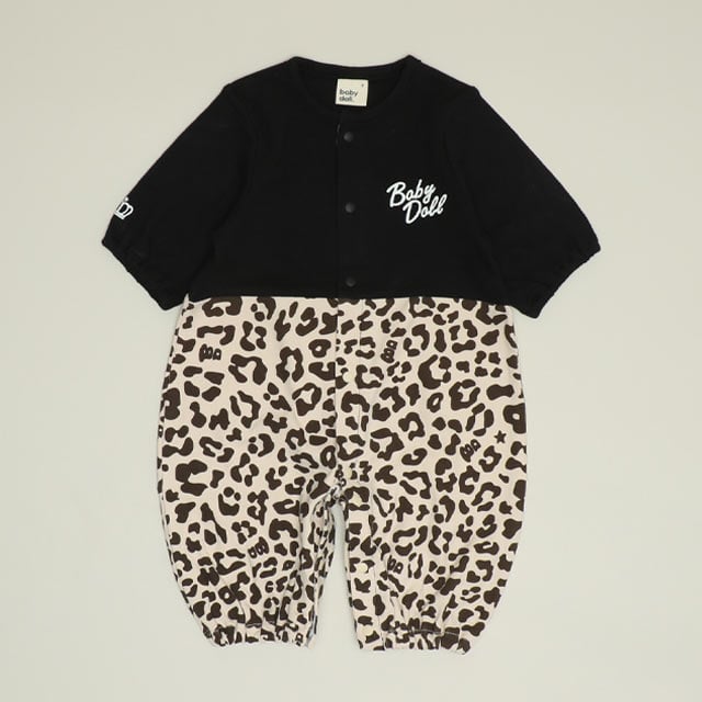 12/24NEW アニマル総柄 2WAYオール 1198B(F(50-70) ホワイト): ベビー