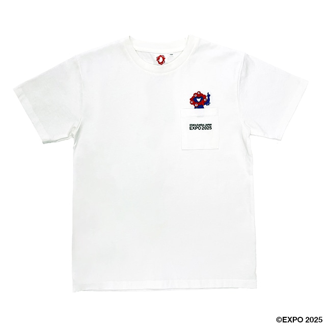7/15NEW 【綿100％】EXPO2025 ミャクミャク ポケットTシャツ 1234K