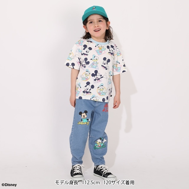 2/17NEW 親子お揃い ディズニー WEB限定 パステル総柄Tシャツ 1332K