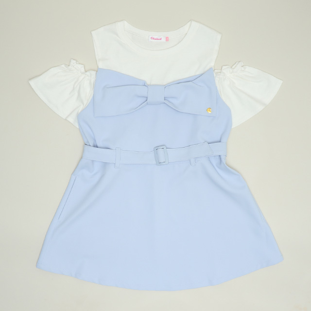 トクコ　チュニック　セットアップ　リボン 6/19一部再販 6/18～50%OFF SALE PINKHUNT リボンチュニック