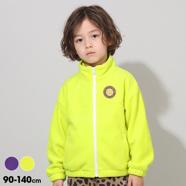 10/16NEW ジップアップフリース 1916K(90cm パープル): アウター| 子供